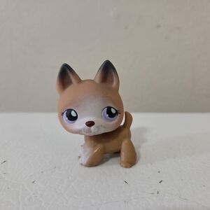 LPS Littlest Pet Shop #112 Brown & White German Shephard